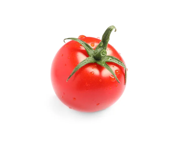 화이트에 분리된 신선한 유기농 체리 토마토 — 스톡 사진