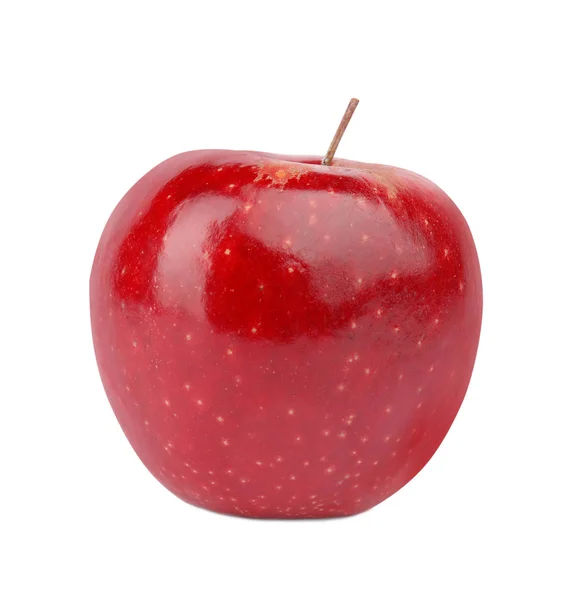 Ripe juicy red apple on white background Stock Picture