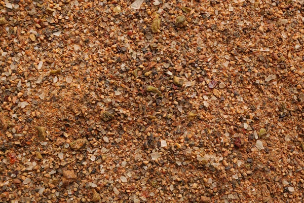 Pimenta mista moída como fundo, vista superior — Fotografia de Stock
