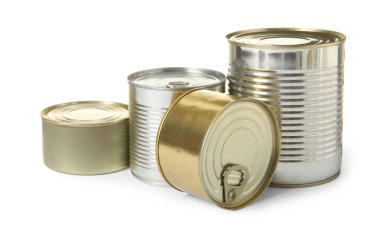 Kapalı ton kumkanlar beyaz izole, tasarım için mockup