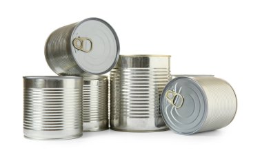 Kapalı ton kumkanlar beyaz izole, tasarım için mockup