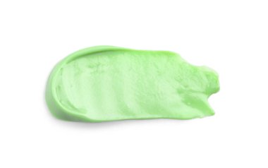 Beyaz arka planda profesyonel yüz maskesi smear