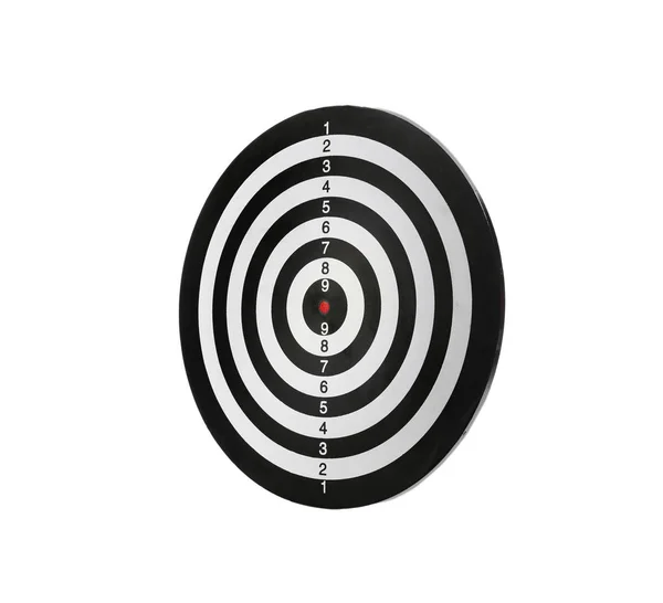 New empty dart board isolated on white — Stock Photo, Image