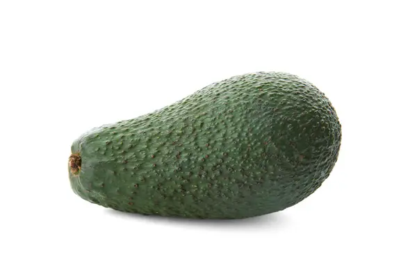 Avocado maturo su sfondo bianco. Frutta tropicale — Foto Stock