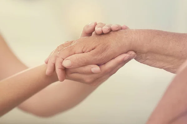 People, care and support. Giving helping hand concept — Stock Photo, Image