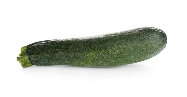 Frische reife grüne Zucchini isoliert auf weiß — Stockfoto