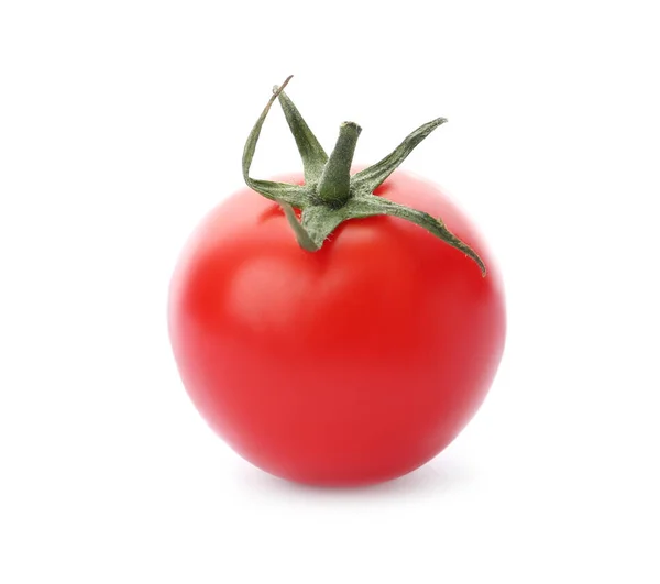 흰색 배경에 신선한 잘 익은 빨간 체리 토마토 — 스톡 사진