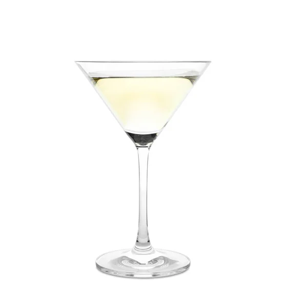 Бокал мартини на белом фоне — стоковое фото