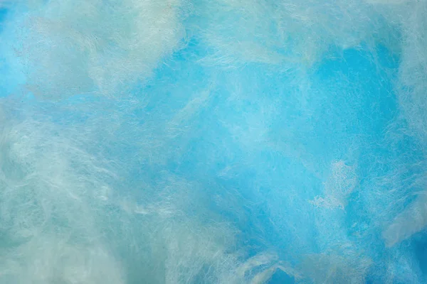 Słodki niebieski Wata Cukrowa jako tło, widok zbliżenie — Zdjęcie stockowe