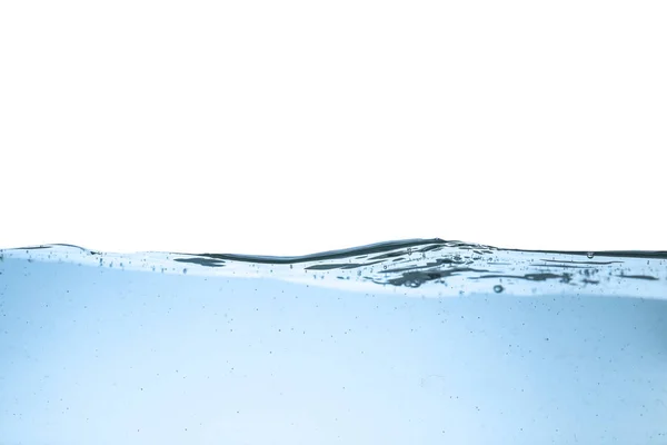 Klare Süßwasserwelle auf blauem Hintergrund — Stockfoto