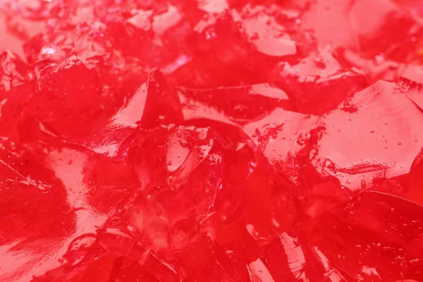 Red tasty fruit jelly as background, closeup — Stock Photo, Image