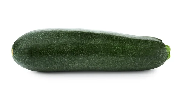 Färsk mogen grön zucchini på vit bakgrund — Stockfoto