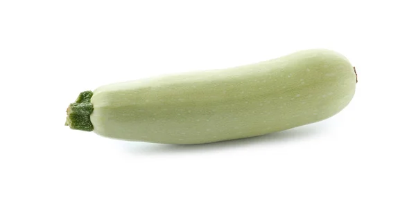 Frischer reifer Zucchini-Kürbis auf weißem Hintergrund — Stockfoto