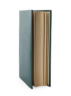 Beyaz arkaplan üzerine eski bir kitap aç