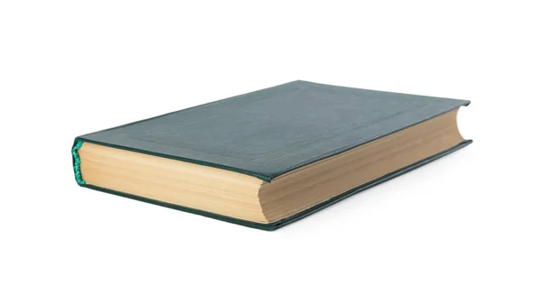 Beyaz arkaplan üzerine kapalı renkli ciltli kitap — Stok fotoğraf