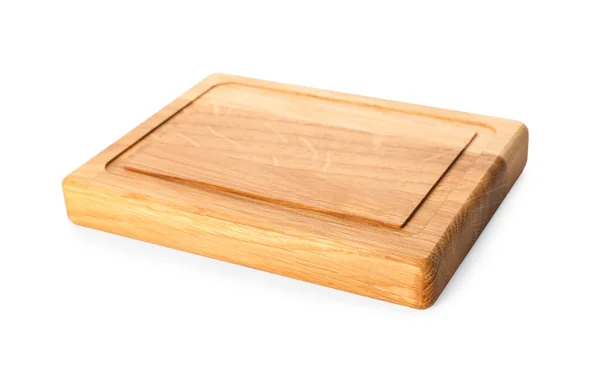 Puste czyste drewniane deski izolowane na białym — Zdjęcie stockowe