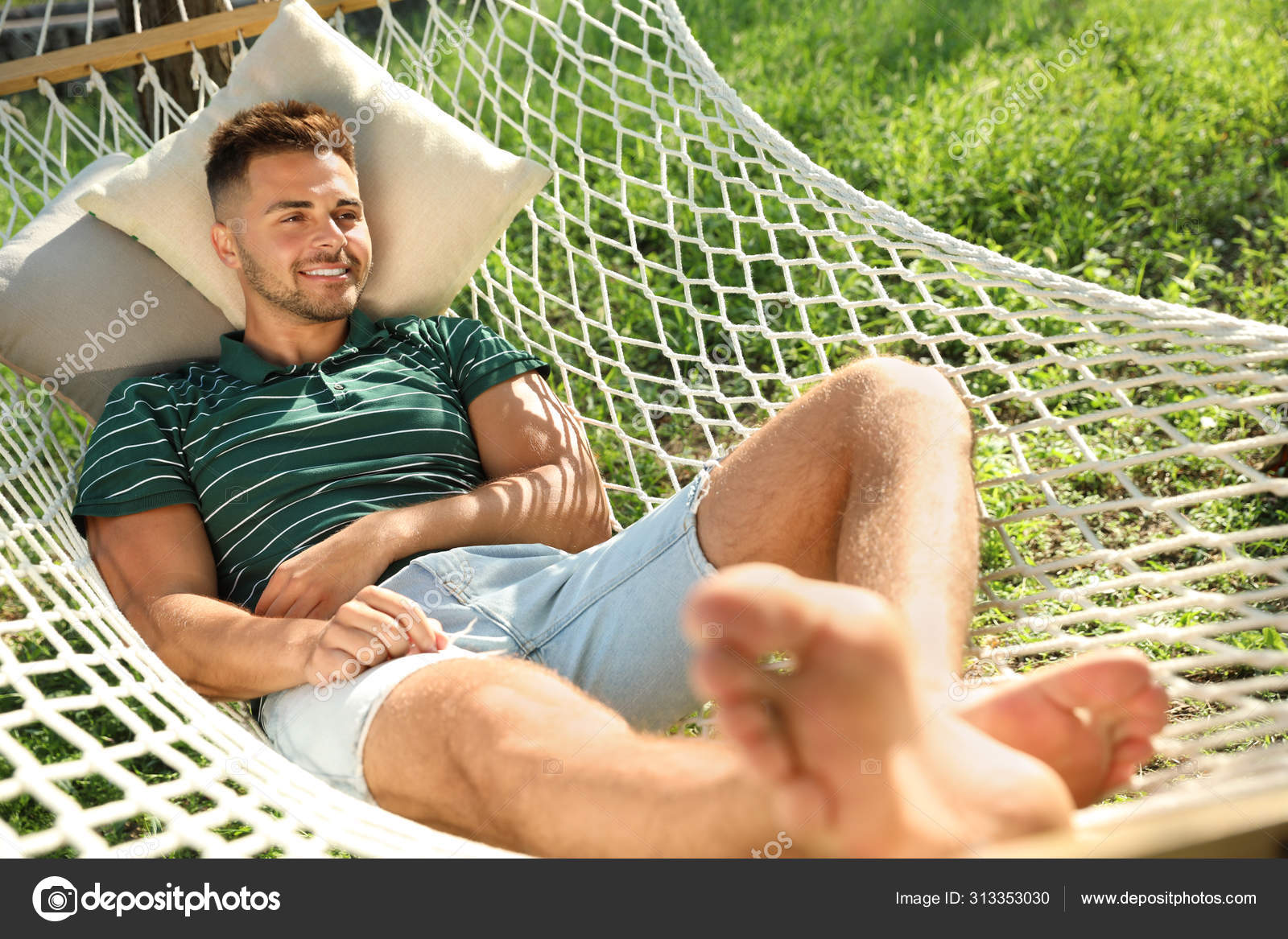 Man in hammock hot sale