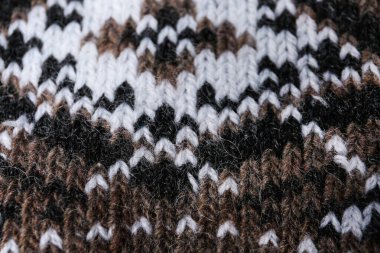 Arka plan olarak örme yumuşak yünlü çorap, closeup