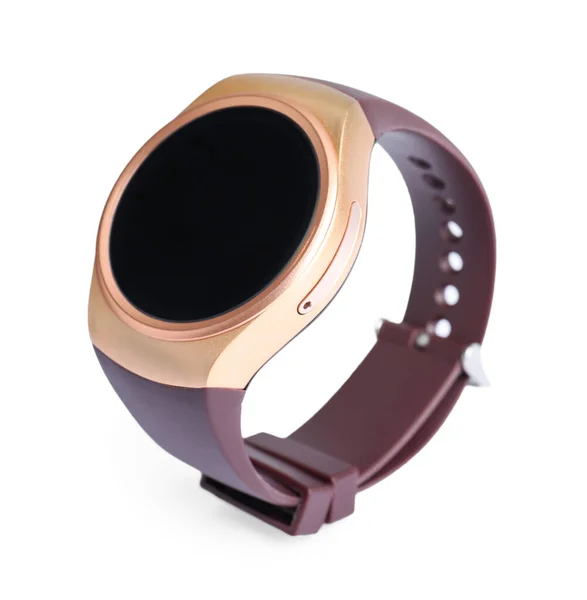 Moderne trendige Smartwatch auf weißem Hintergrund — Stockfoto