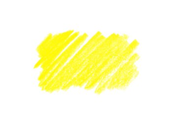 Beyaz arkaplan üzerinde sarı kalem kuluçka, üst görünüm