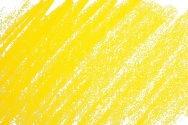 Gele potlood uitbroeden als achtergrond, bovenaanzicht — Stockfoto