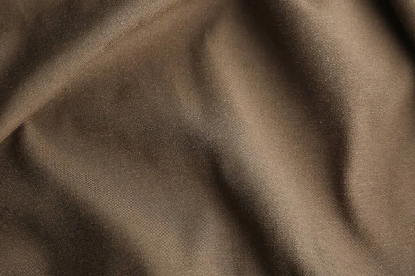 Tekstura Pięknej Brązowej Tkaniny Jako Tło Zbliżenie — Zdjęcie stockowe