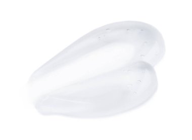 Açık arkaplanda şeffaf kozmetik jel örneği