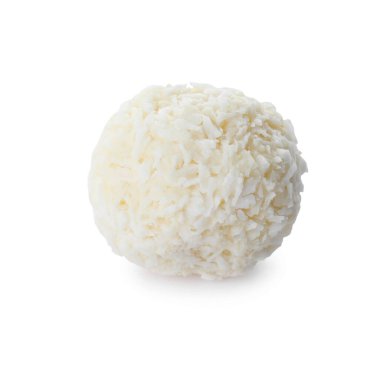 Beyaz hindistan cevizli lezzetli çikolata şekeri.