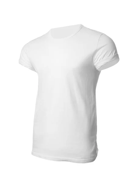 Stijlvol Heren Shirt Geïsoleerd Wit Ruimte Voor Ontwerp — Stockfoto