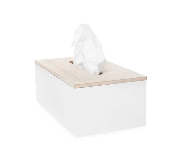 Holder Paper Tissues Isolated White — Stock Photo, Image