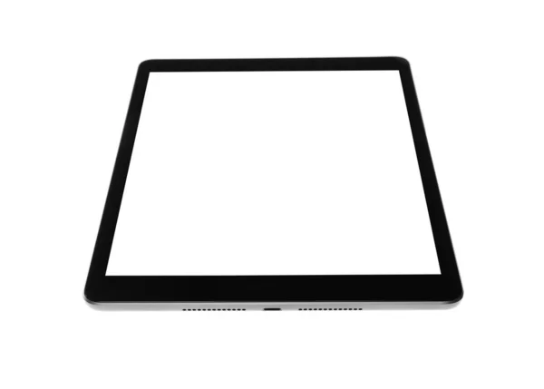 Tablet Computer Mit Leerem Bildschirm Isoliert Auf Weiß Modernes Gadget — Stockfoto
