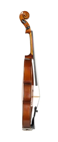 Violon Classique Isolé Sur Blanc Instrument Musique — Photo