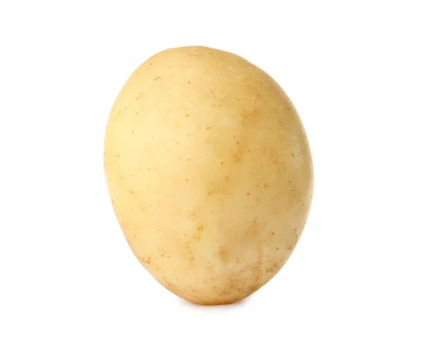 Färsk Ekologisk Potatis Isolerad Vitt — Stockfoto