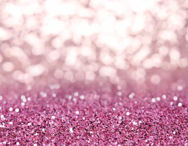 Pink Glitter Med Bokeh Effekt Som Abstrakt Baggrund - Stock-foto