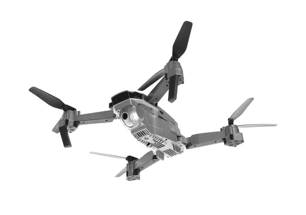 Modern Drone Camera Isolated White — Stock Photo, Image