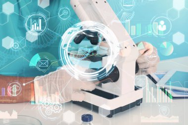 Mikroskop ve makine öğrenme modeliyle çalışan doktorların çifte teşhisi 