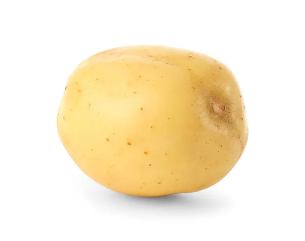 Färsk Ekologisk Potatis Isolerad Vitt — Stockfoto