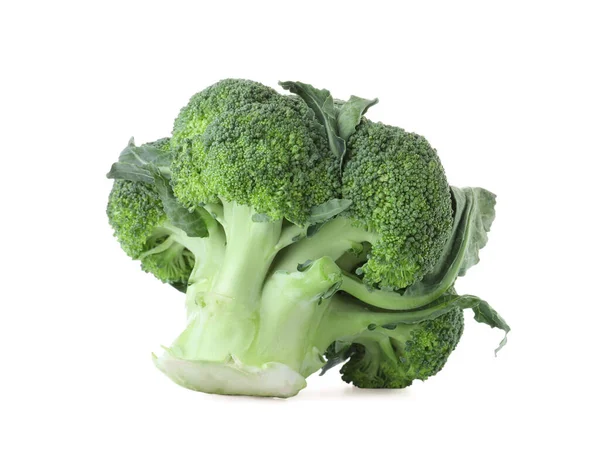 Verse Groene Broccoli Geïsoleerd Wit Biologisch Voedsel — Stockfoto