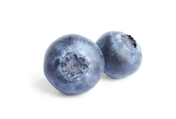 Fresh Ripe Tasty Blueberries White Background — Stock Photo, Image