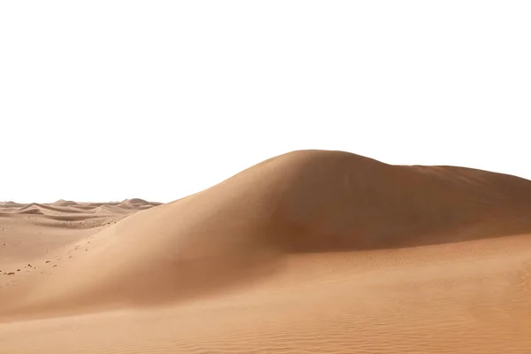 Grande Duna Sabbia Calda Sfondo Bianco — Foto Stock