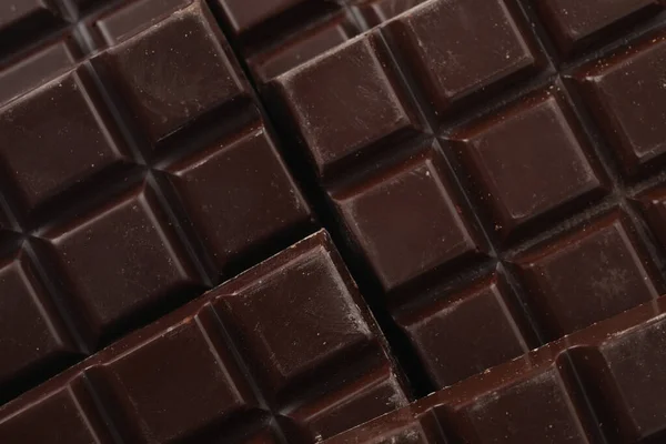 Delizioso Cioccolato Fondente Come Sfondo Vista Vicino — Foto Stock