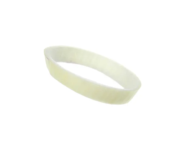 Δαχτυλίδι Ώριμο Κρεμμύδι Απομονωμένο Λευκό — Φωτογραφία Αρχείου