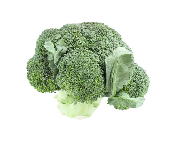 Frischer Grüner Brokkoli Isoliert Auf Weiß Biologische Lebensmittel — Stockfoto