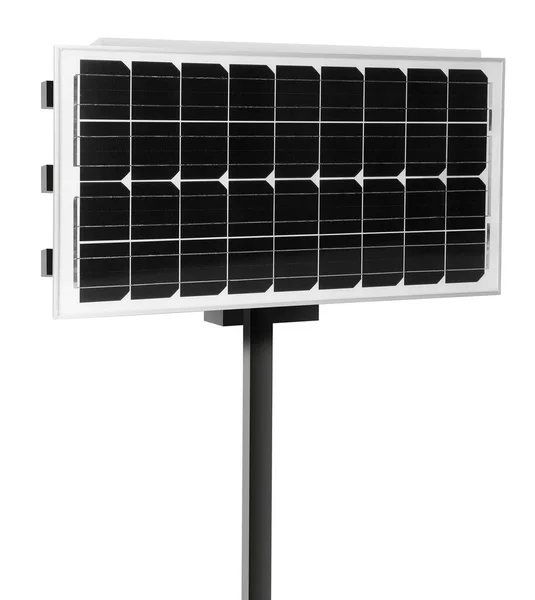 Nowoczesny Panel Słoneczny Białym Alternatywne Źródło Energii — Zdjęcie stockowe