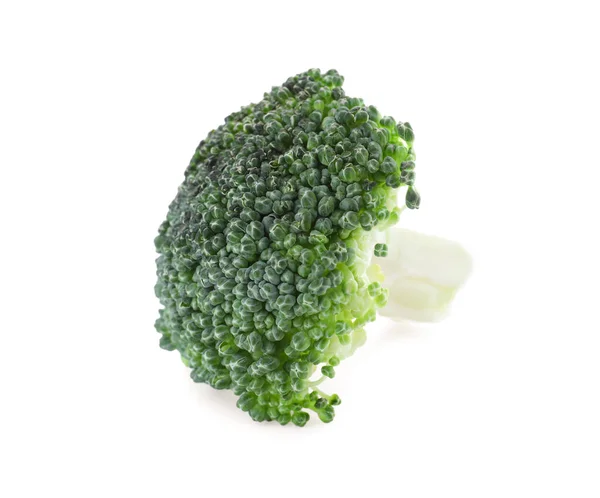 Свежий Зеленый Брокколи Изолирован Белом Органические Продукты Питания — стоковое фото