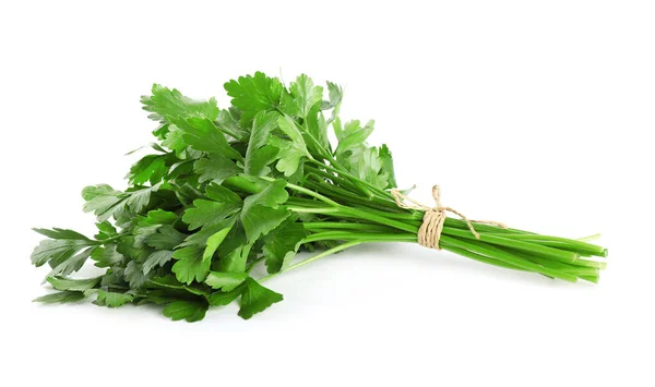 Bunch Fresh Green Parsley Isolated White — Stock Photo, Image