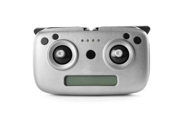 Nuovo Moderno Controller Drone Isolato Bianco — Foto Stock