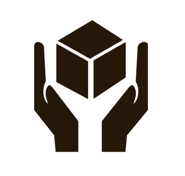 Beyaz arkaplanda ambalaj sembolü tasviri 