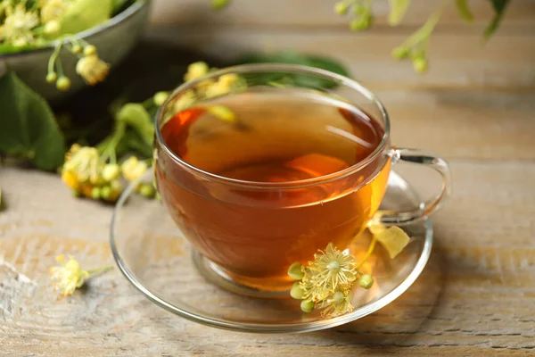 Tahta Masada Çay Ihlamur Çiçeği — Stok fotoğraf