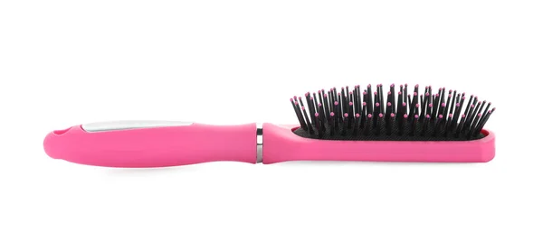 New Modern Hair Brush Isolated White — Stock Photo, Image